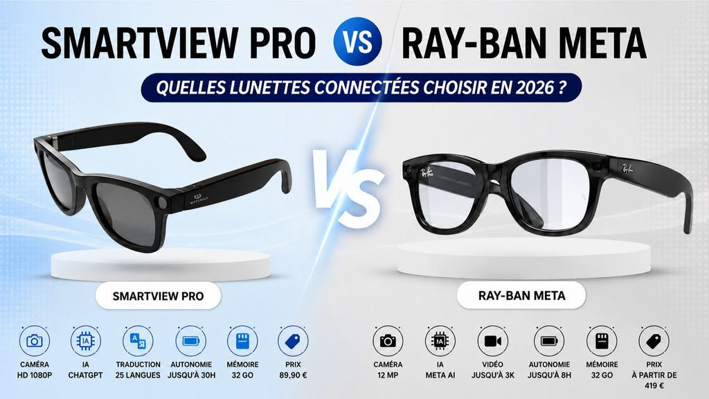 SmartView Pro vs Ray-Ban Meta : quelles lunettes choisir ?