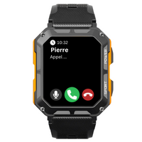 Watchily Pro Militaire MTPRO - Montre Connectée Homme Sport, Santé, Appels, Sms