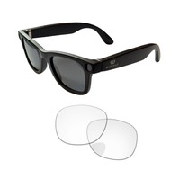 Lunettes connectées, Caméra Intégrée, ChatGPT – SmartView Pro IA - 10 pièces - Verres noirs et transparents