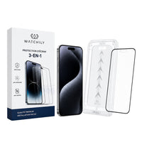 Verre Trempé Anti Espion 360° Sans Bulles avec Kit d'Installation Facile - iPhone