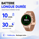 Montre Connectée Femme Bluetooth – Appels, SMS, Sport & Santé – SmartLady