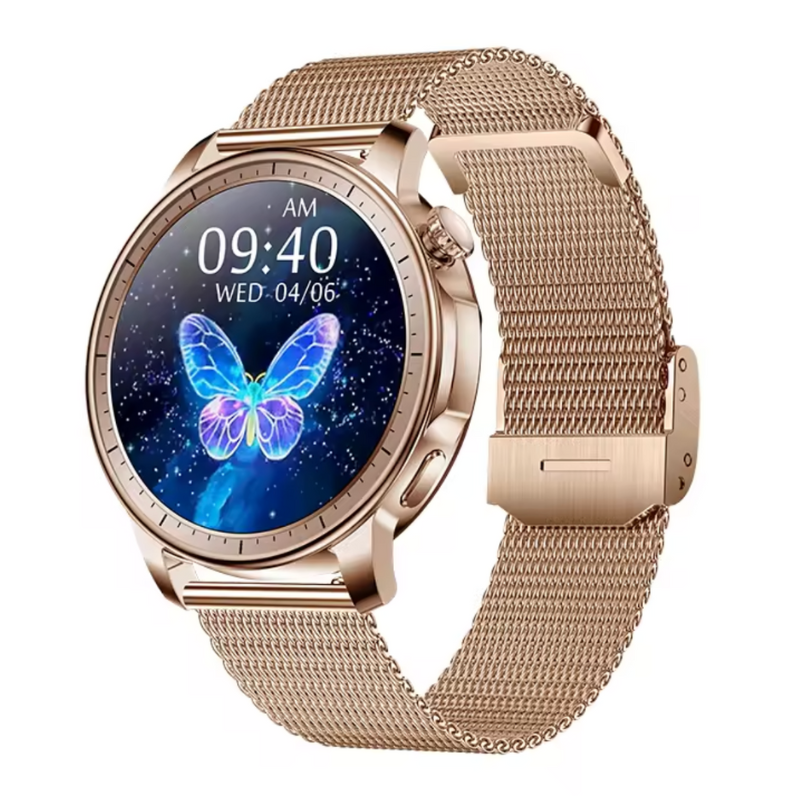Montre Connectée Femme Bluetooth – Appels, SMS, Sport &amp; Santé – SmartLady Pro