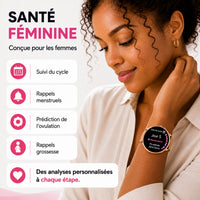 Montre Connectée Femme Bluetooth – Appels, SMS, Sport & Santé – SmartLady Pro