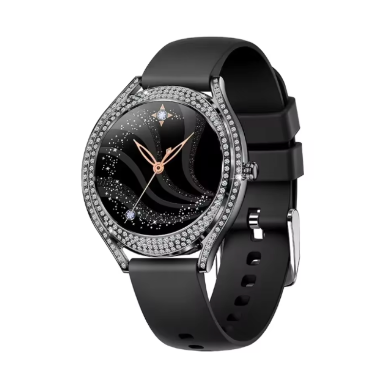 Montre Connectée Watchily Smart Lady Shiny Rose - Appels, Santé, 10 Jours Autonomie